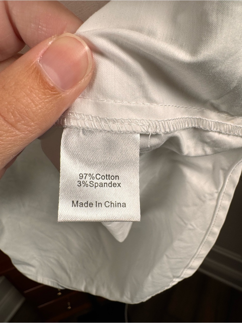 Tuckernuck Blanc Willow Blouse Size M White Cotton Poplin Pearl Button NWT - Picture 6 of 8